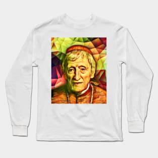 John Henry Newman Snow Portrait | John Henry Newman Artwork 15 Long Sleeve T-Shirt